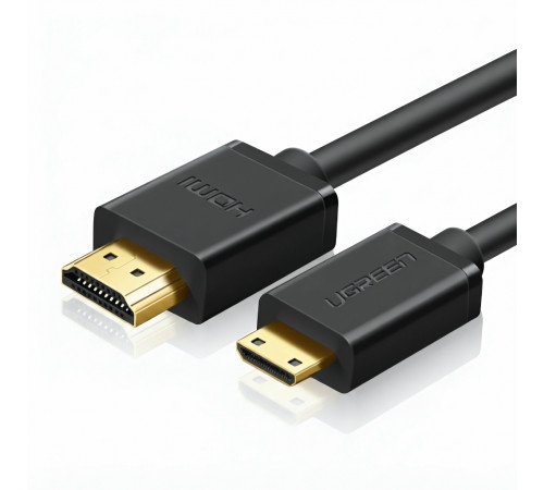 Видео-кабель-адаптер | Mini-HDMI на HDMI 4K | UGREEN HD108 | 1.5 метра